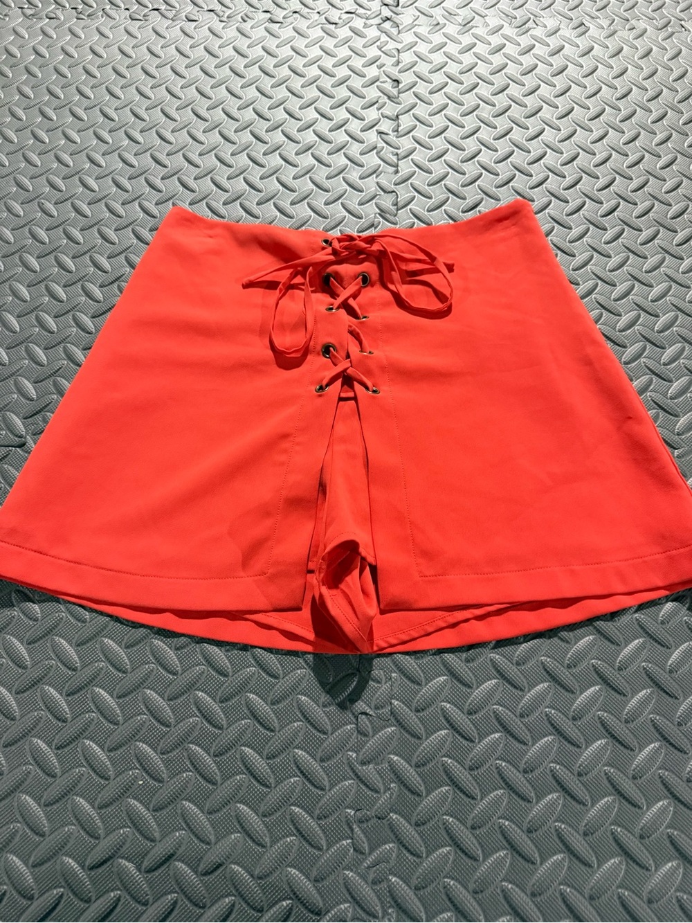 the room orange  Lace-Up High-Waist Skort